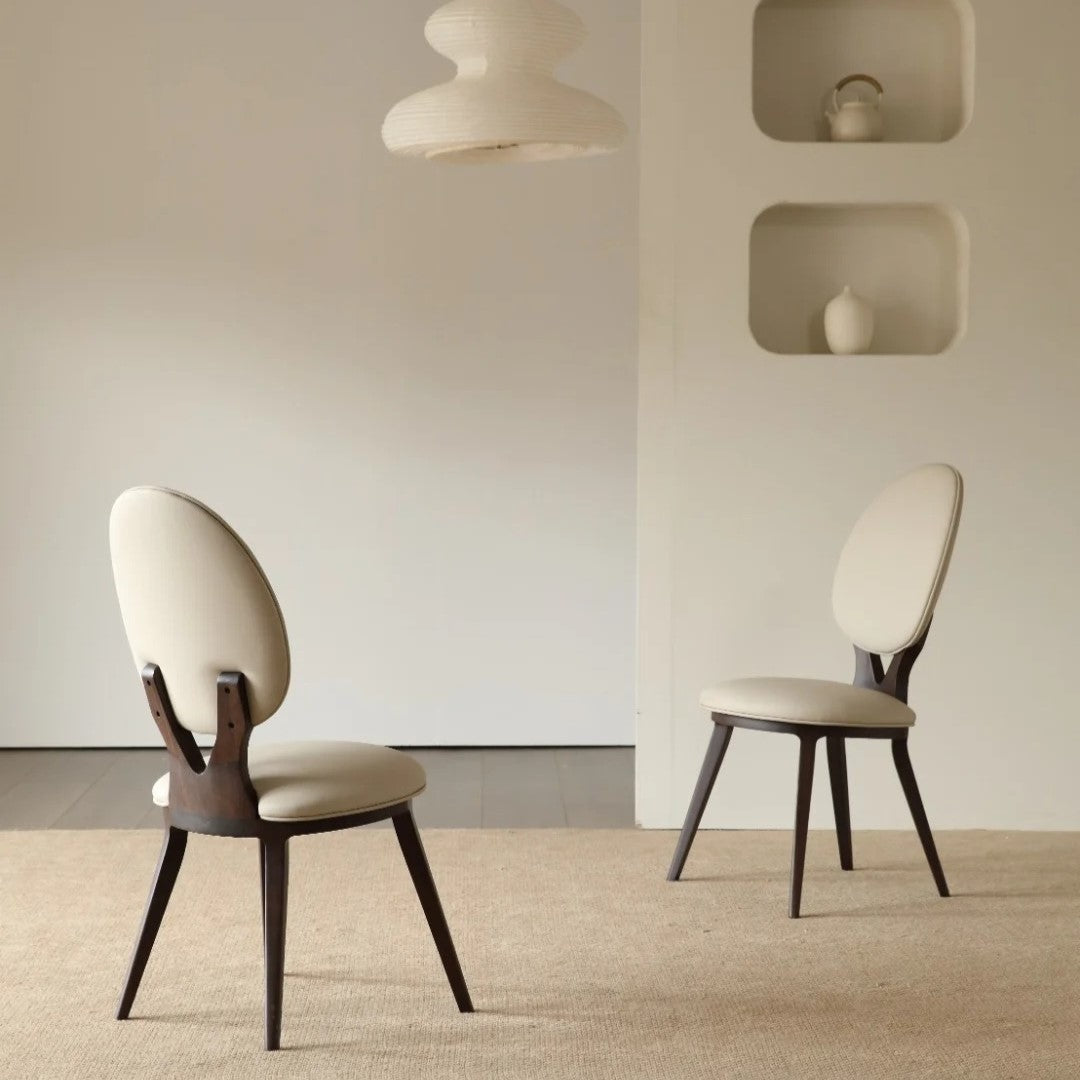 Contemporary Elegance PU Leather Dining Chairs Set of 2