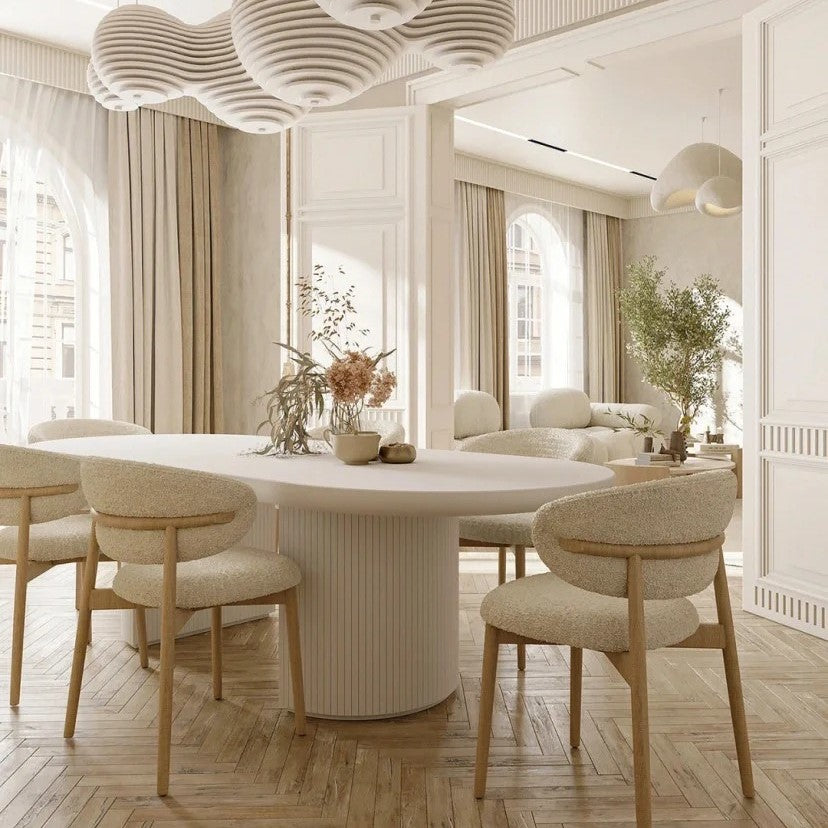 Elegant Dining Set with Modern Design Elements-Tanpinhause