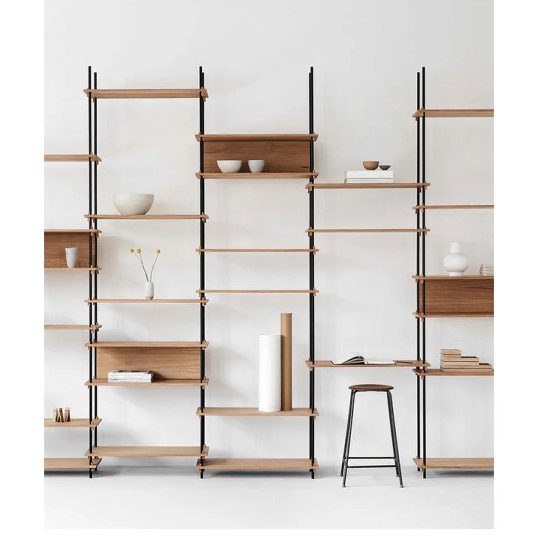 DIY Easy To Build Minimalist Shelving Unit With Power Strips photo