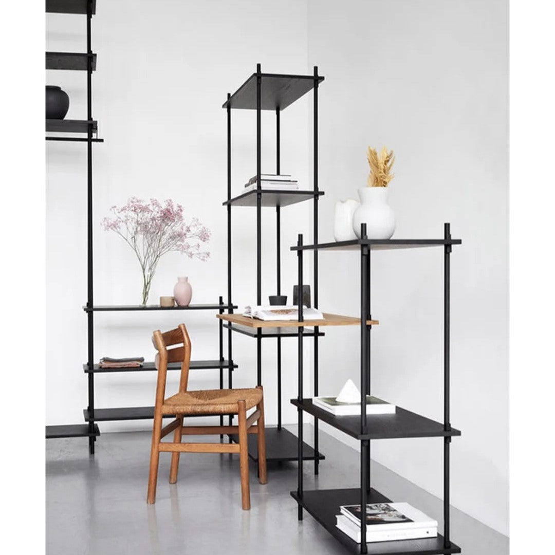 Industrial Style Metal and Wood Shelving Unit