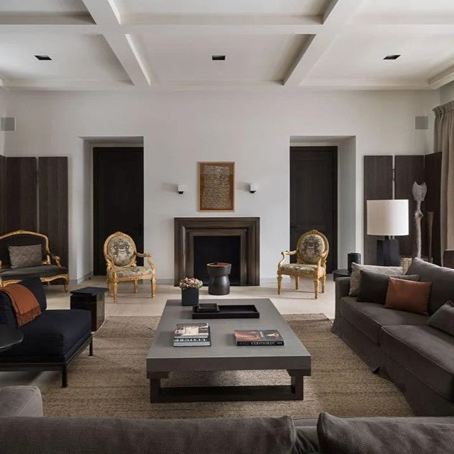 Contemporary Glass and Metal Coffee Table