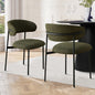 Modern Linen Dining Chair Set of 2
