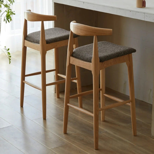 36.2" Storage Bar Stools Set of 2
