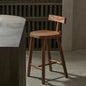Modern Bar Stool with a Sleek Black Finish and Seat-Tanpinhause