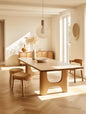 Oak Dining Set with Modern Design
