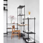 Industrial Style Metal and Wood Shelving Unit